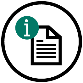 Icon of a sheet of paper to represent advisory opinions